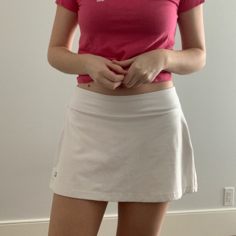 White Tennis skirt
